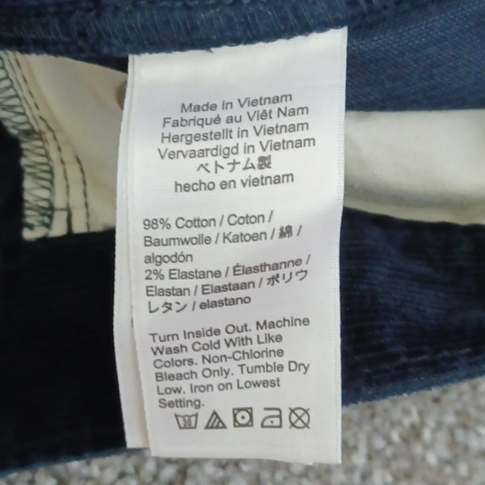 New J. Crew 770 Straight-Fit Five-Pocket Pant in Stretch Corduroy Navy 30/34